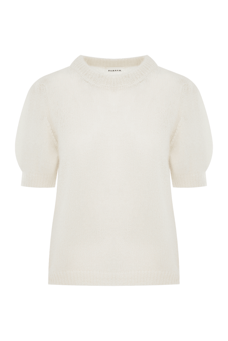 P.A.R.O.S.H. woman women's white jumper with short sleeves 173923 - photo 1