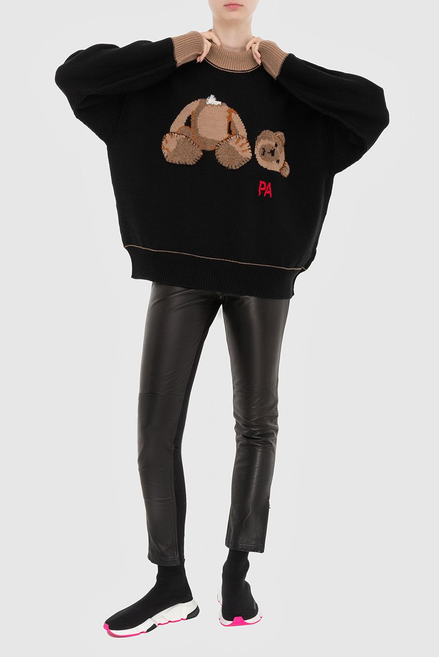 Palm Angels жіночі светр з вовни чорний жіночий купити фото з цінами 173948
