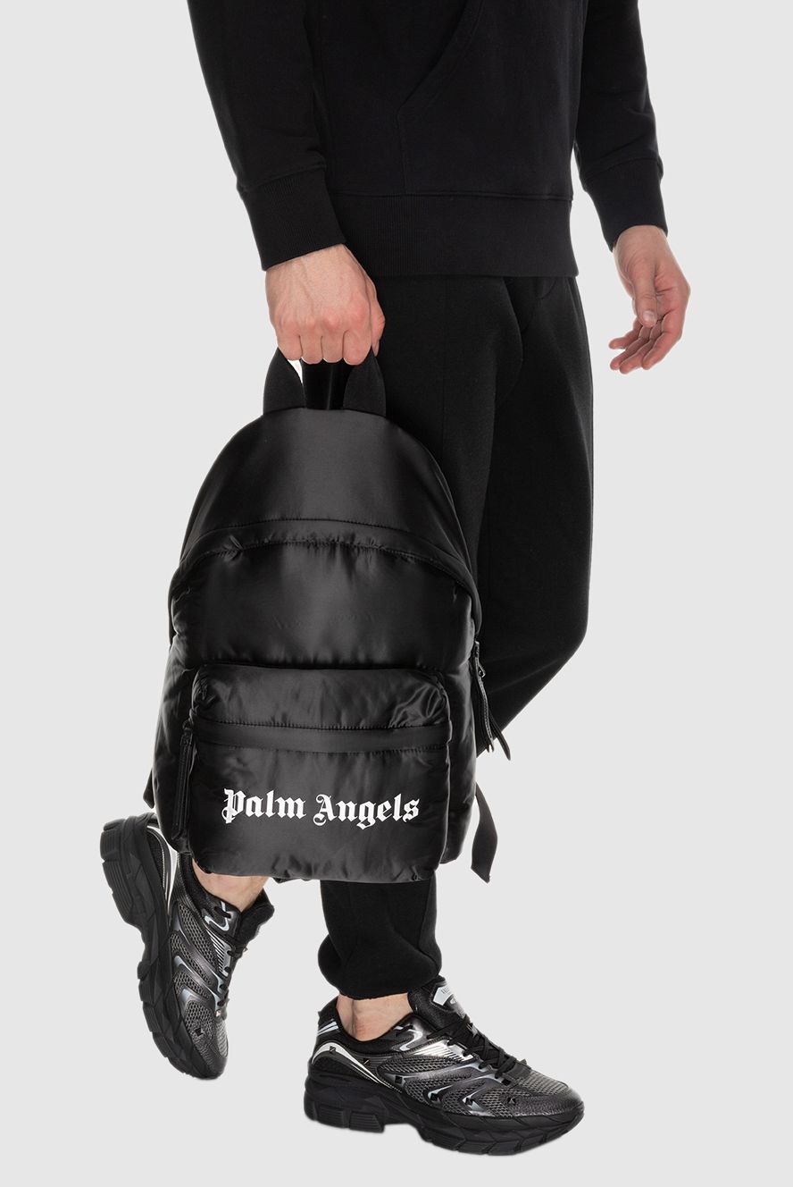 Palm Angels чоловічі рюкзак з нейлону та поліуретану чорний чоловічий купити фото з цінами 174074