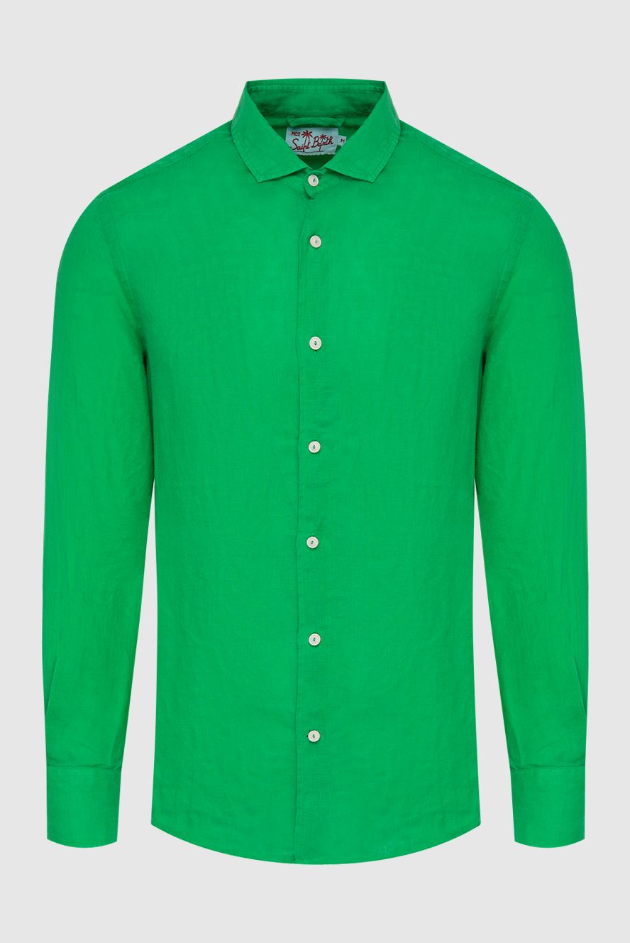 MC2 Saint Barth чоловічі сорочка із льону зелена чоловіча купити фото з цінами 174115