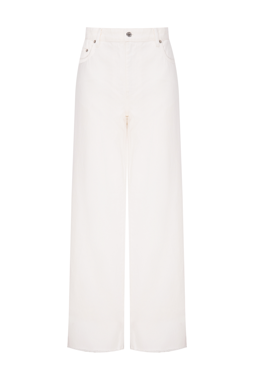 Miu Miu жіночі джинси з бавовни білі жіночі купити фото з цінами 174220