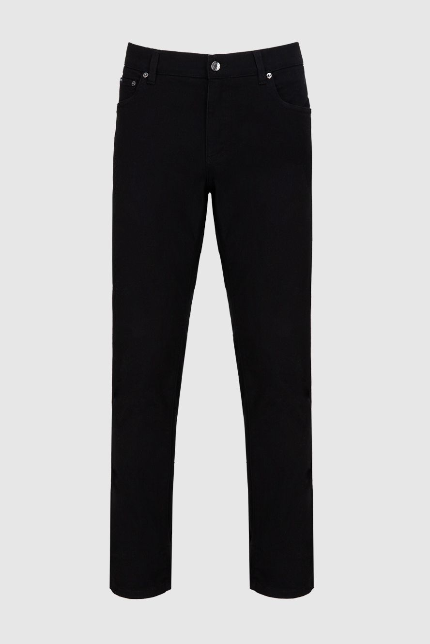 Dolce & Gabbana чоловічі джинси з бавовни та еластану чорні чоловічі купити фото з цінами 174275