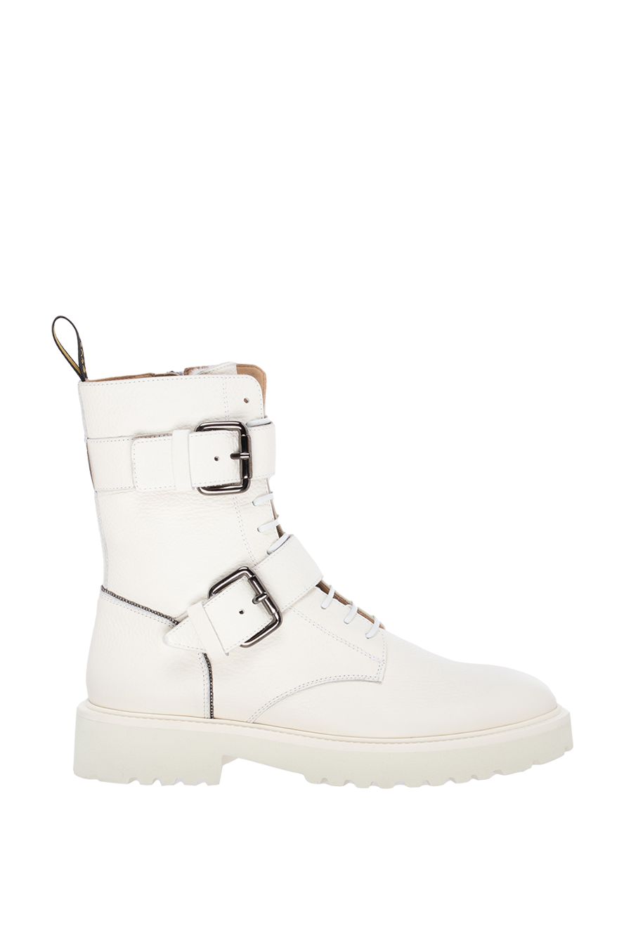 Doucal`s жіночі черевики зі шкіри білі жіночі купити фото з цінами 174632