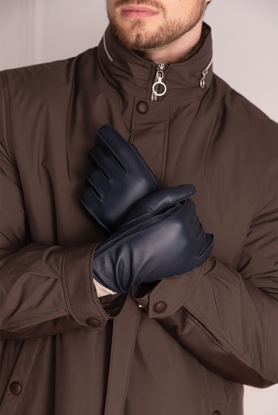 Seraphin чоловічі рукавички із натуральної шкіри чорні чоловічі купити фото з цінами 174681