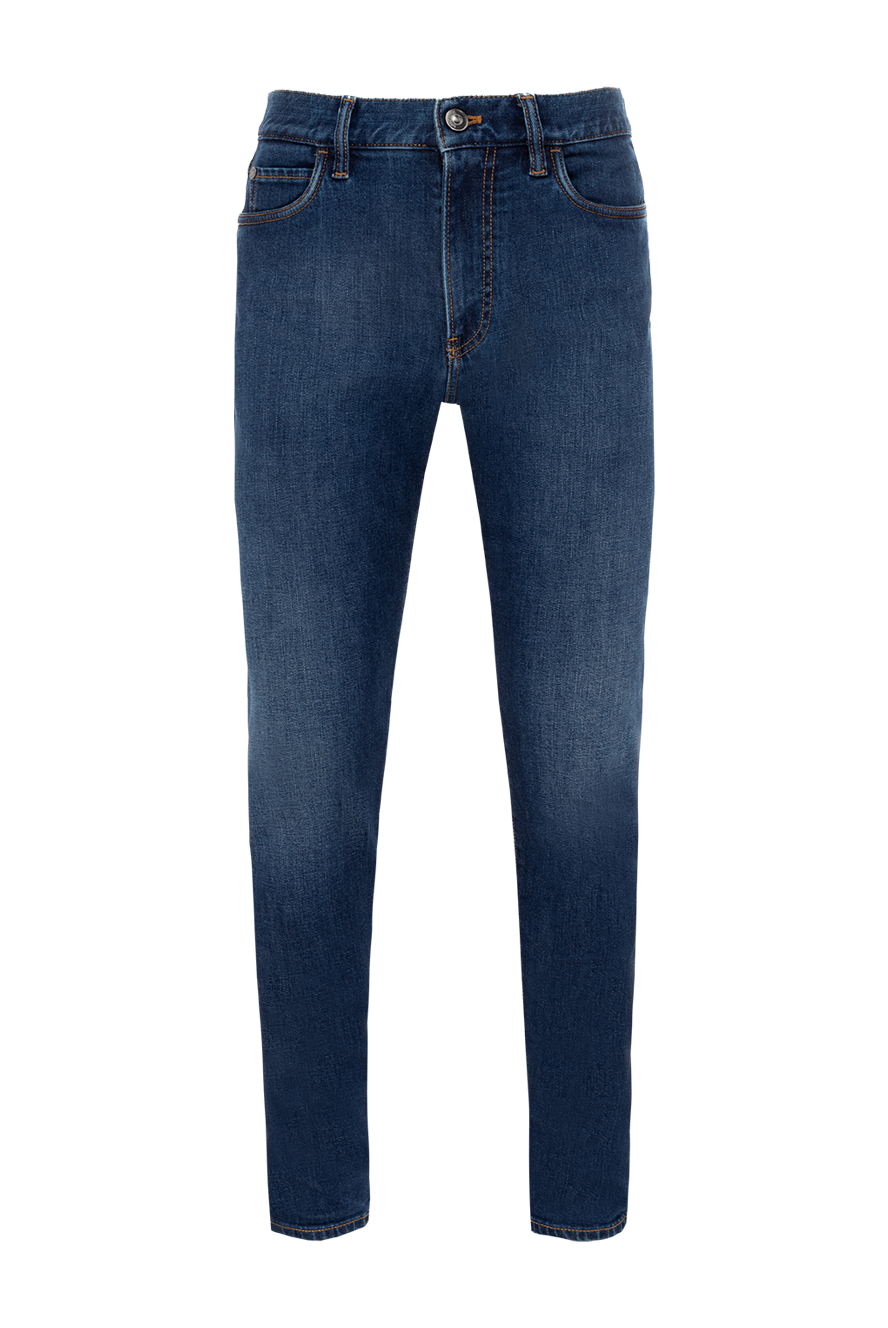 Loro Piana чоловічі джинси з бавовни та поліуретану сині чоловічі купити фото з цінами 174971