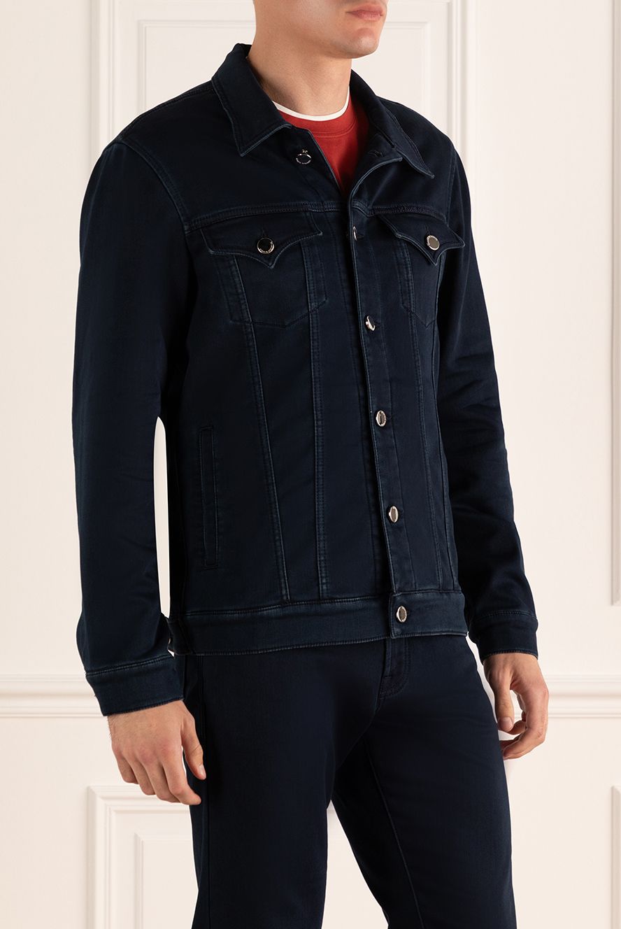 Scissor Scriptor чоловічі куртка джинсова синя чоловіча купити фото з цінами 175128