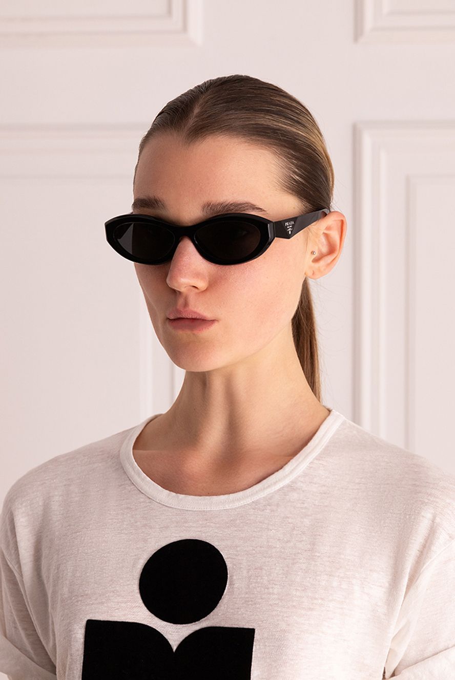 Prada жіночі сонцезахисні окуляри чорні жіночі купити фото з цінами 175155