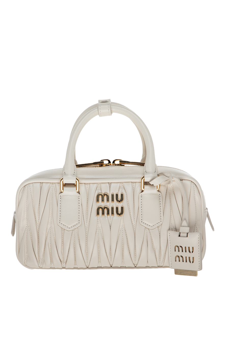 Miu Miu жіночі сумка зі шкіри біла жіноча купити фото з цінами 175170