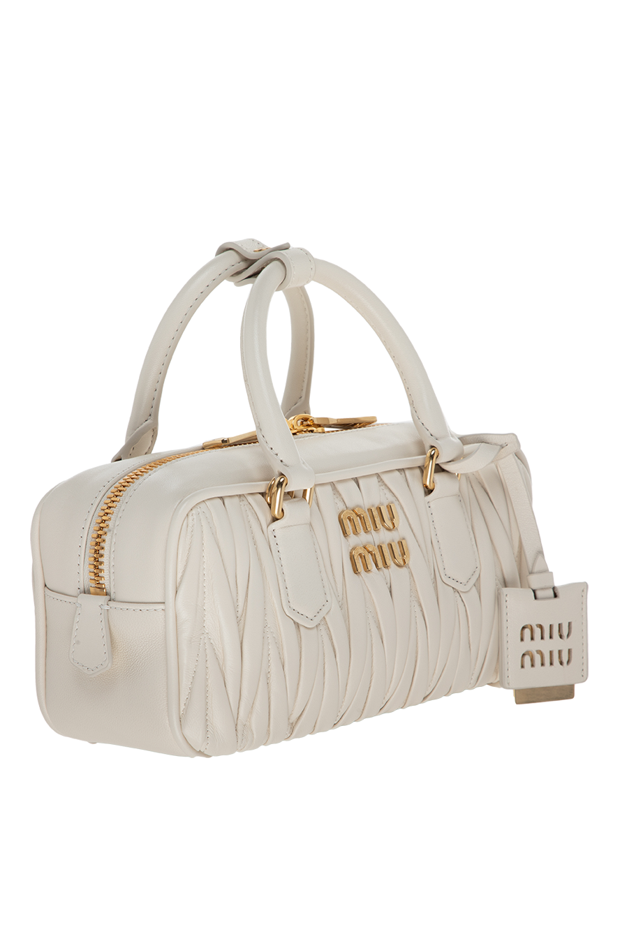 Miu Miu жіночі сумка зі шкіри біла жіноча купити фото з цінами 175170