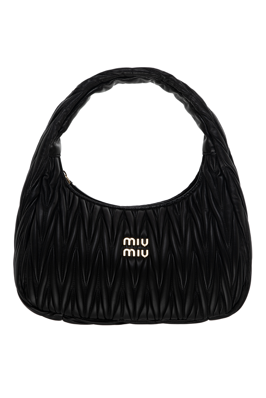 Miu Miu жіночі сумка зі шкіри чорна жіноча купити фото з цінами 175173