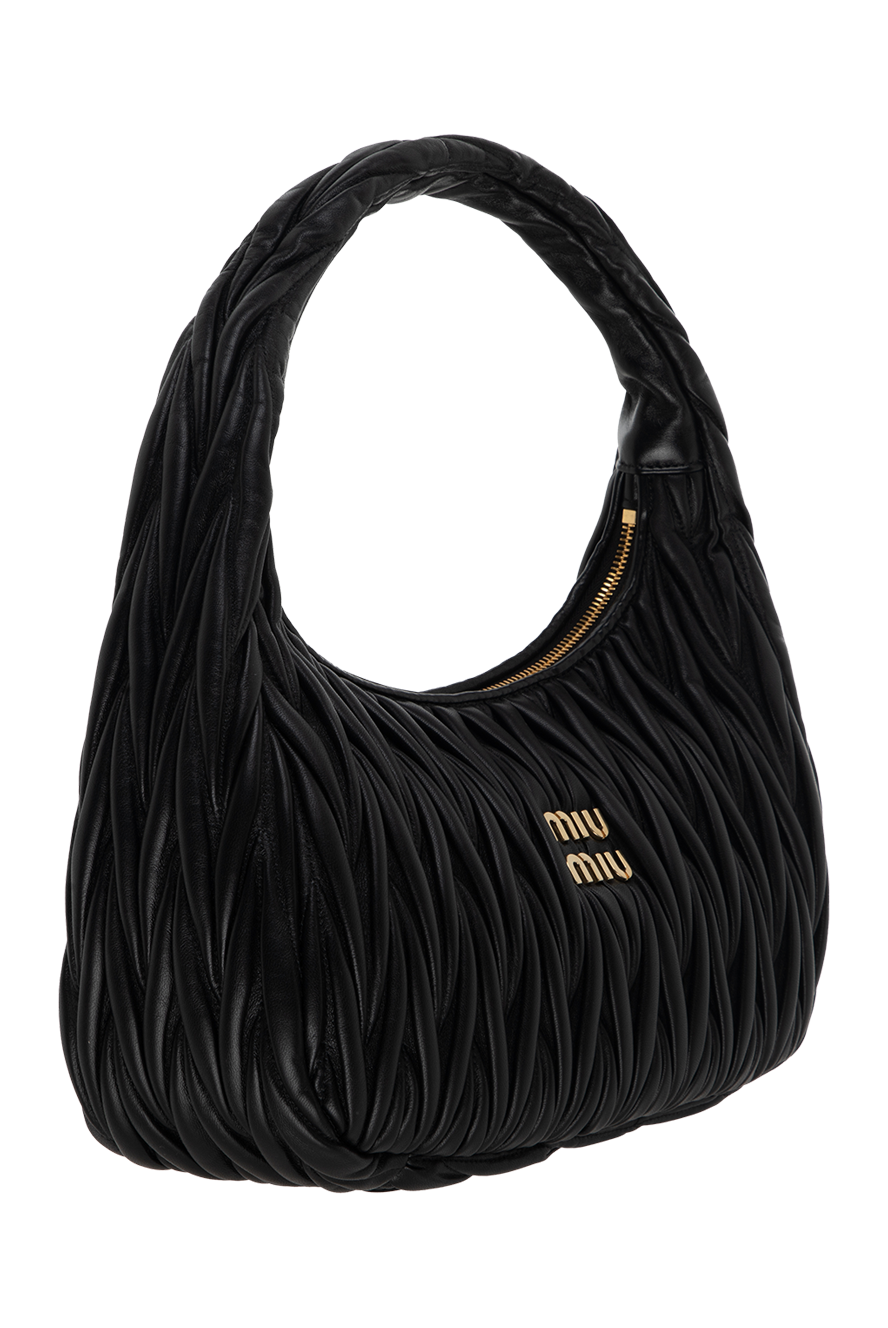 Miu Miu жіночі сумка зі шкіри чорна жіноча купити фото з цінами 175173