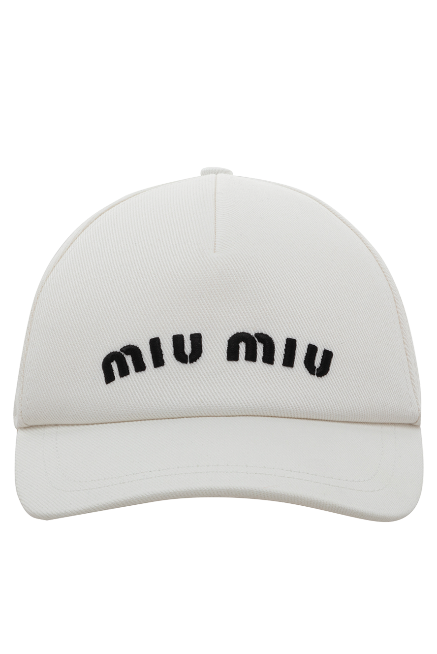 Miu Miu жіночі кепка з бавовни біла жіноча купити фото з цінами 175176