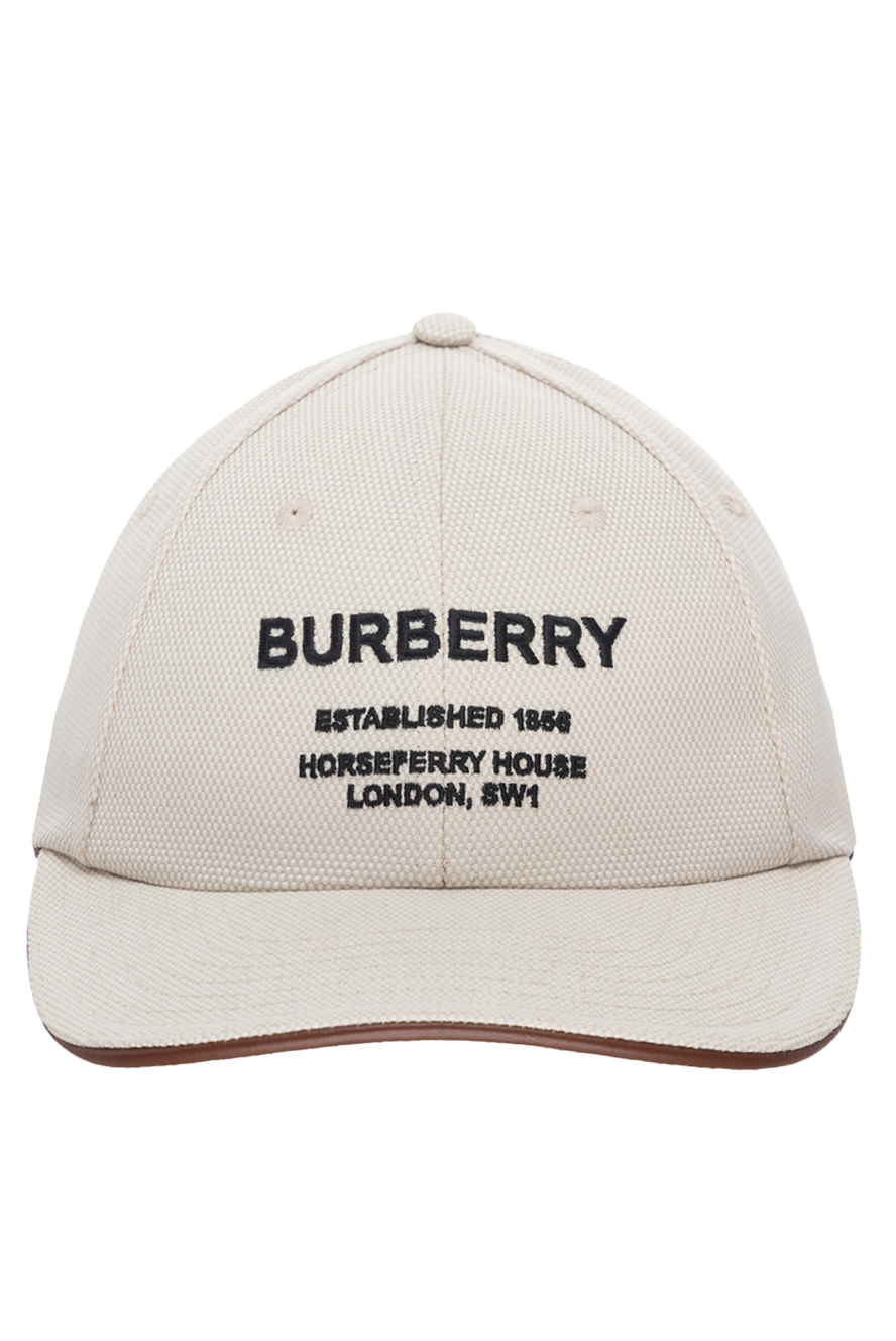 Burberry жіночі кепка з бавовни біла чоловіча купити фото з цінами 175242