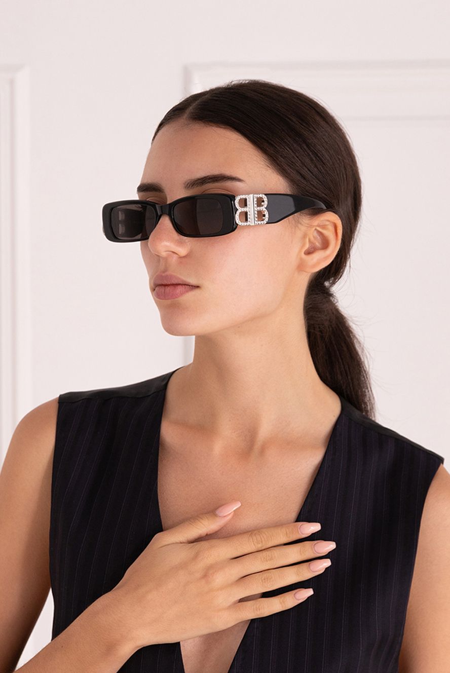 Balenciaga жіночі сонцезахисні окуляри з ацетату чорні жіночі купити фото з цінами 175244