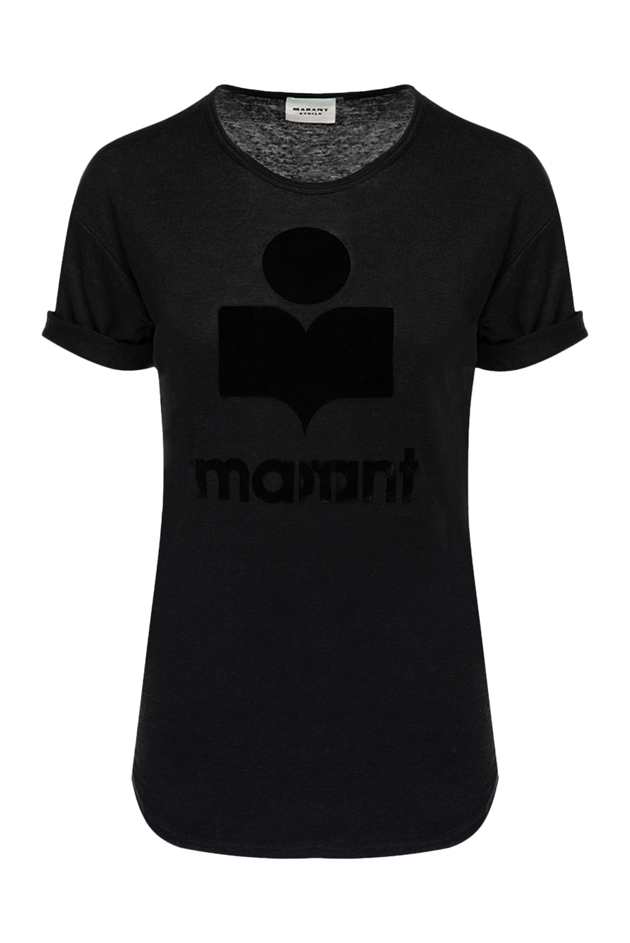 Isabel Marant жіночі футболка з льону чорна жіноча купити фото з цінами 175301