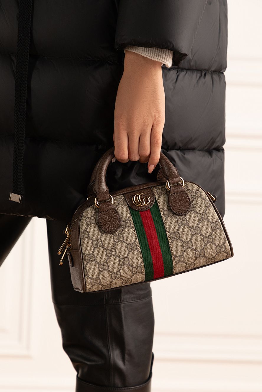 Gucci жіночі сумка зі шкіри коричнева жіноча купити фото з цінами 175335