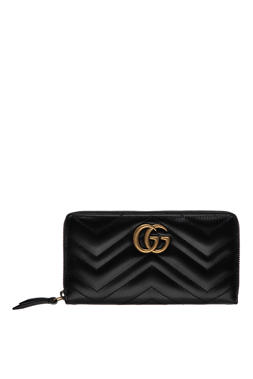 Gucci жіночі портмоне зі шкіри чорне жіноче купити фото з цінами 175341