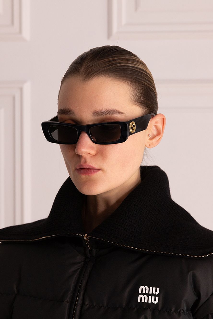 Gucci жіночі сонцезахисні окуляри чорні жіночі купити фото з цінами 175344