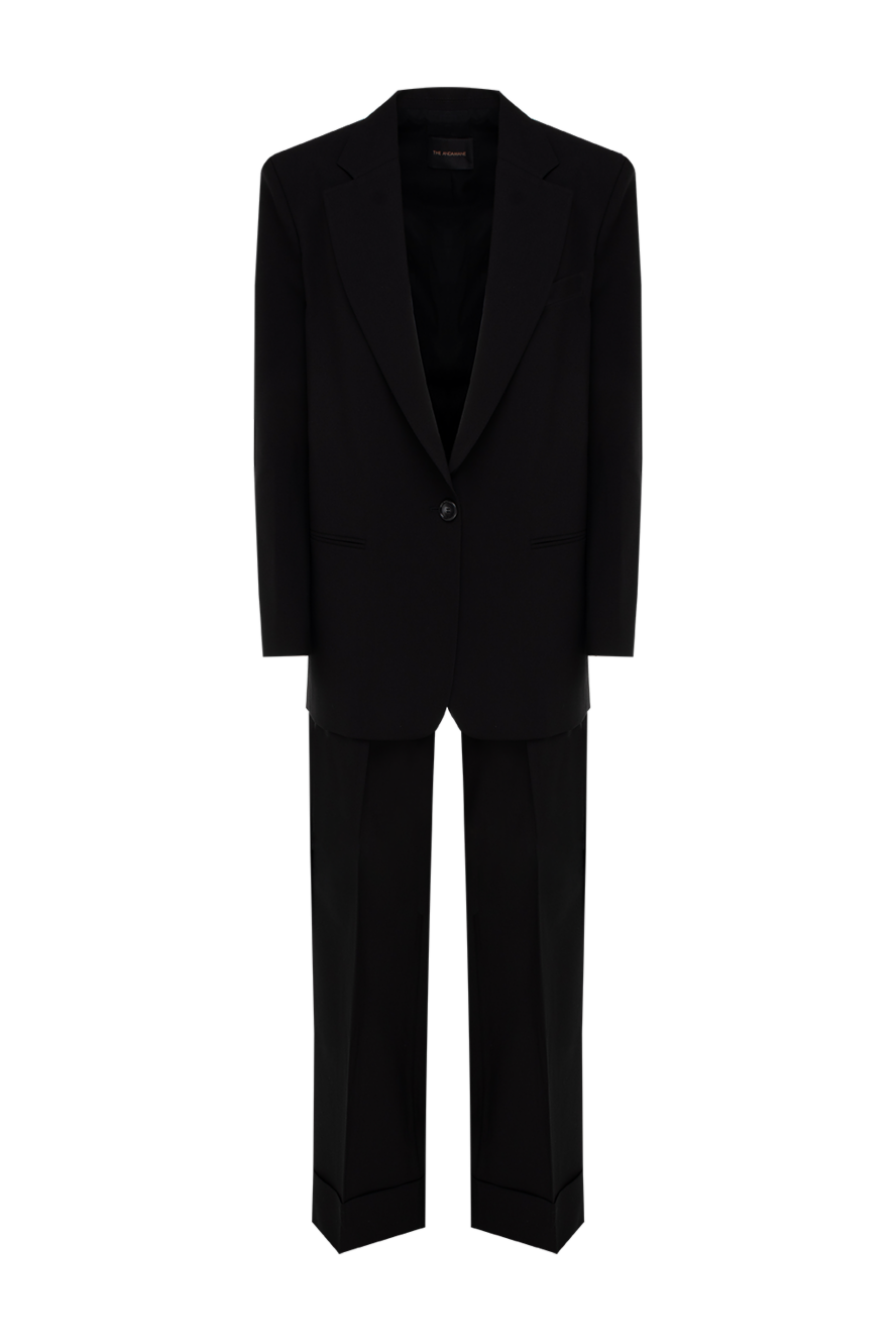 Polyester pantsuit black for women