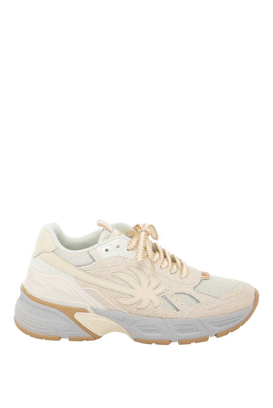White suede sneakers for men