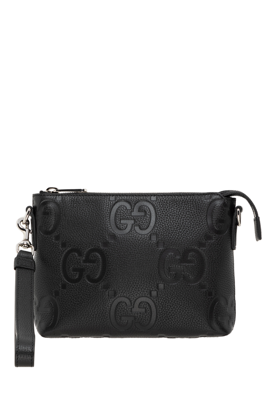 Gucci чоловічі маленька сумка-месенджер з орнаментом jumbo gg 185558 - фото 1