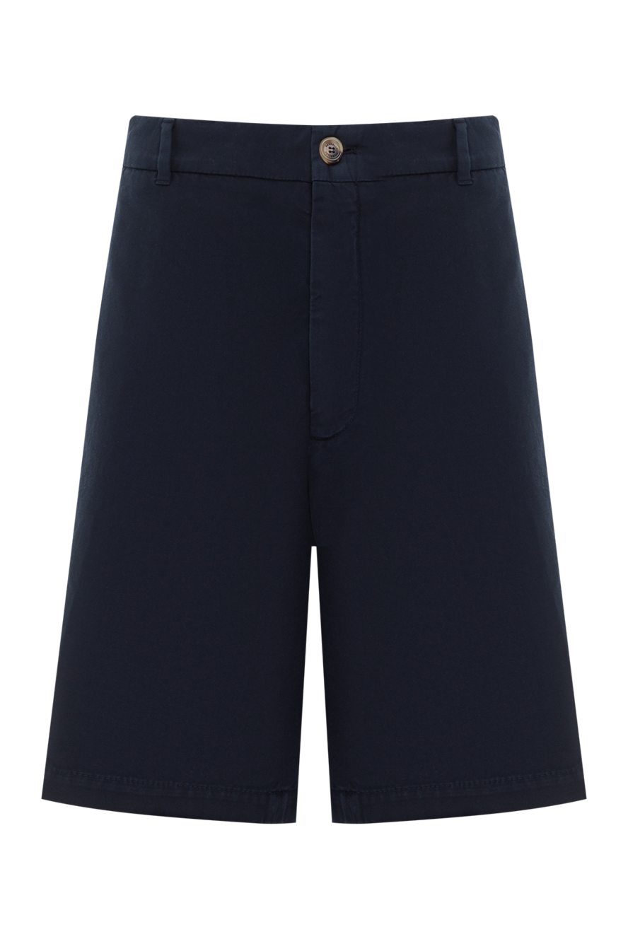 Brunello Cucinelli blue men's cotton bermuda shorts 188810 - photo 1