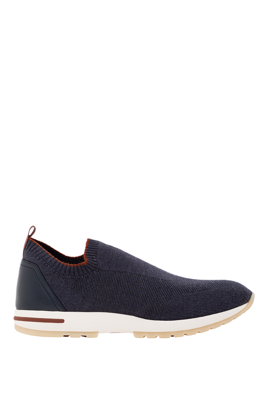 Loro Piana ультралегкі кросівки 360 lp flexy walk із вовни з обробкою із телячої шкіри сірі 190213 - фото 1