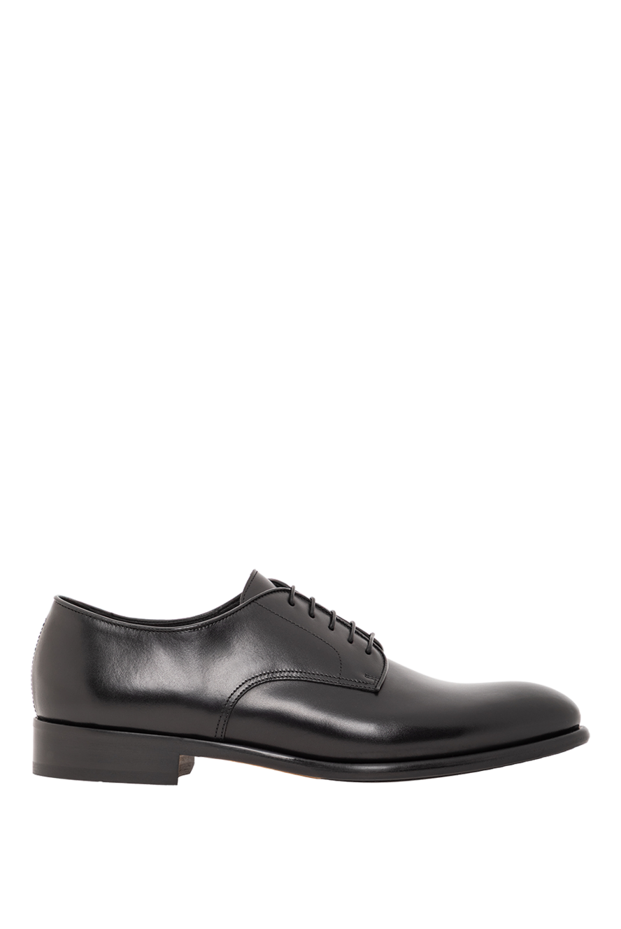 Doucal`s black business oxfords with a glossy finish 190896 - photo 1