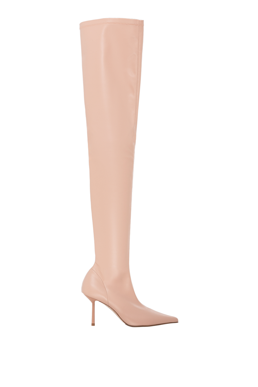 Le Silla высокие ботфорты до бедра бежевого цвета 190958 - фото 1