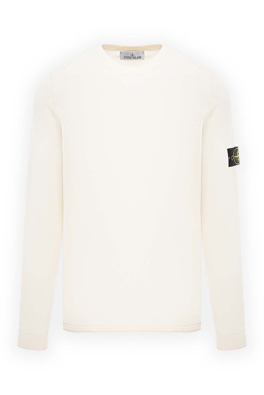 Stone Island вязаный джемпер с круглым вырезом из лёгкого органического хлопка 191857 - фото 1