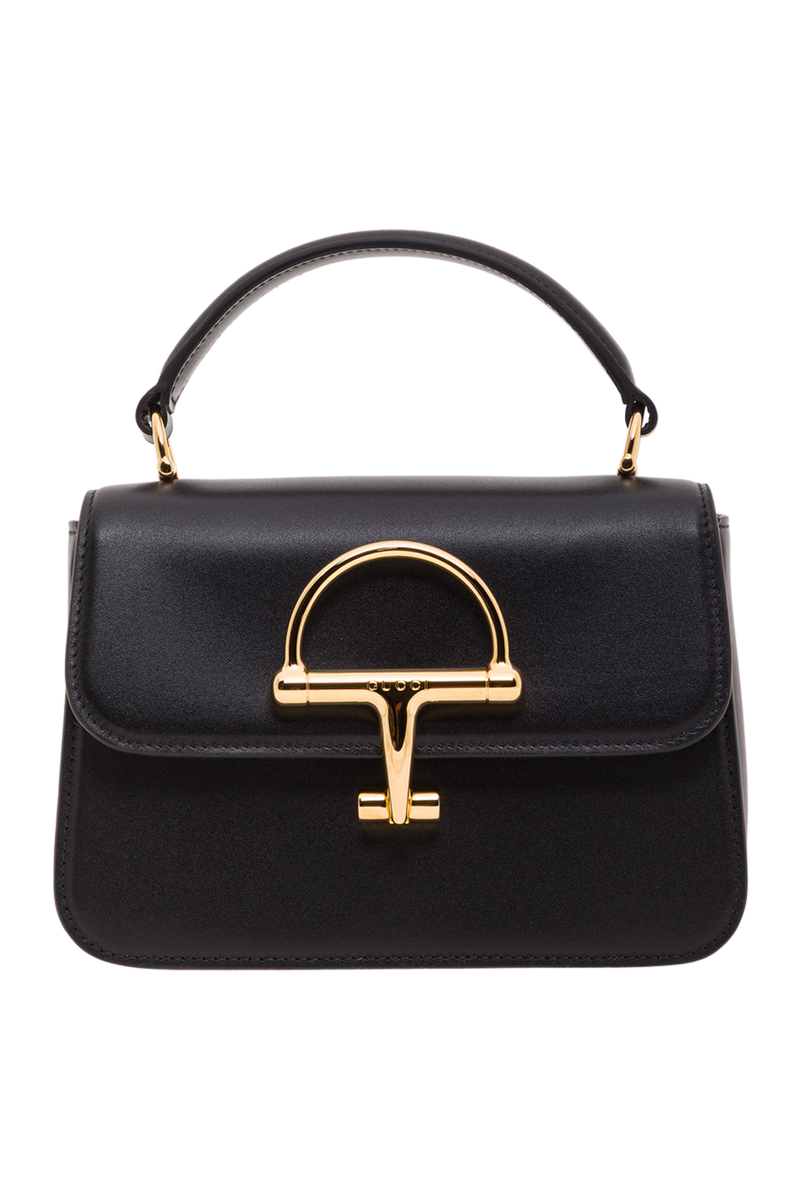 Gucci маленька чорна сумка siena з верхньою ручкою 192543 - фото 1