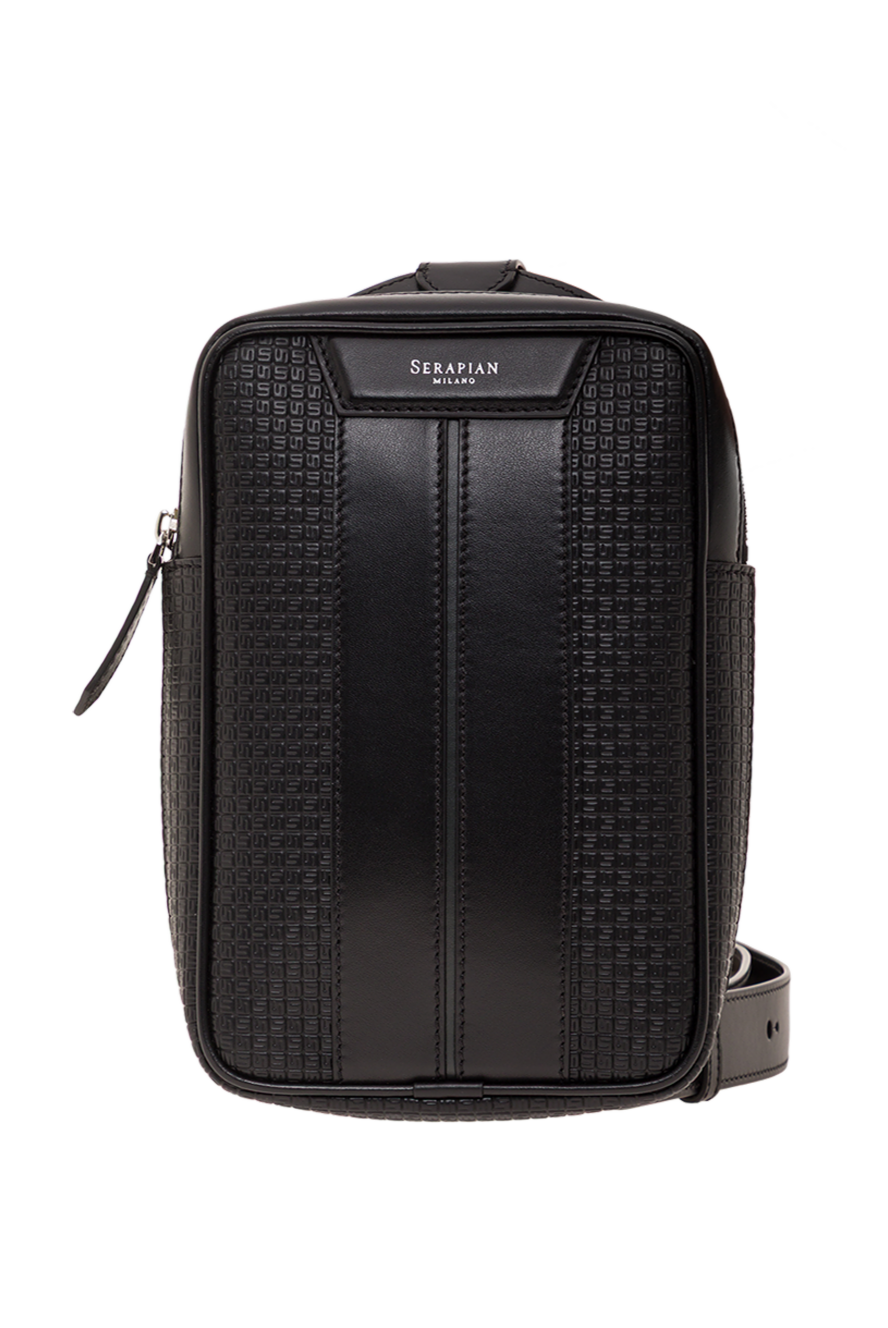 Serapian men's black stepan sling bag 192689 - photo 1