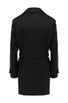 Black wool coat for men Gucci - English turn-down collar. two pockets. Lining: 100% cupra. buttons. 100% wool. Country of manufacture: Italy. Care: specialized cleaning - photo 6