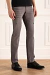 Dolce & Gabbana Men's gray cotton jeans - holes, scuffed effect. 100% cotton. zipper, button. three front pockets, two back pockets. Country of manufacture: Italy. Care: specialized cleaning - photo 3