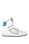 Serafini White suede sneakers for men - contrasting finish. 100% suede. Closure: lace. Sole height: 2 cm. Country of manufacture: Italy. Care: specialized cleaning - photo 1