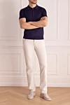 Beige cotton jeans for men Dolce & Gabbana - 100% cotton. Closure: button, zipper. Three side pockets, two back pockets. Country of manufacture: Italy. Care: specialized cleaning - photo 2