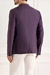 Purple cotton and silk jacket for men Gucci - slot. 85% cotton, 15% silk. two buttons. three internal, two side,. chest pocket. Country of manufacture: Italy. Care: specialized cleaning - photo 4