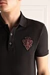Gucci Cotton polo brown for men - Brand logo embroidery. 100% cotton. Buttons. Country of manufacture: Italy. Care: specialized cleaning - photo 5