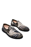 Dolce & Gabbana Espadrilles cotton and leather gray for men - floral print. platform height 0.5 cm, leather interior. 65% cotton, 35% leather. polyurethane. Insole: leather. Country of manufacture: Italy. Care: specialized cleaning - photo 3