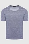 Corneliani Gray cotton T-shirt for men - 100% cotton. Country of manufacture: Italy. Care: specialized cleaning - photo 1