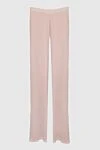 Ermanno Scervino Women's loose-fit silk pants beige - silk. zipper. Country of manufacture: Italy. Care: specialized cleaning - photo 1