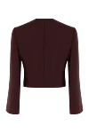 Dolce & Gabbana Burgundy wool jacket for women - crystals. 100% wool. Closure: buttons. Lining: silk. Country of manufacture: Italy. Care: specialized cleaning - photo 7