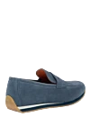 Blue suede drivers for men Andrea Ventura - contrast sole. 100% suede. Sole Height: Heel Height 2cm. Country of manufacture: Italy. Care: specialized cleaning - photo 4