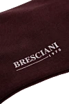 Bresciani Шкарпетки з бавовни бордові чоловічі - принт логотипу. 100% бавовна. Країна виробник: Італія. Догляд: спеціалізоване чищення - фото 3