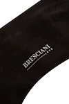 Bresciani Шкарпетки з бавовни коричневі чоловічі - принт логотипу. 100% бавовна. Країна виробник: Італія. Догляд: спеціалізоване чищення - фото 3