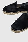 Manebi Black pony leather espadrilles for men - edging from a wicker platform. leather interior, top height 8 cm. 100% pony skin. Insole: leather. Country of manufacture: Italy. Care: specialized cleaning - photo 5