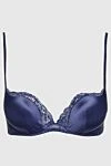 La Perla Women's push-up bra, purple - unchanged push-up. Size: 70B. silk, polyamide, elastane. Fastener: hooks. Country of manufacture: Italy. Care: specialized cleaning - photo 1