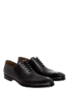 Magnanni Men's black leather shoes - Firmware. 100% leather. Lace. Interior finish: Leather. Insole: Leather. Heel height: 2.5 cm. Other materials. Country of manufacture: Italy. Care: specialized cleaning - photo 3