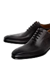 Magnanni Men's black leather shoes - Firmware. 100% leather. Lace. Interior finish: Leather. Insole: Leather. Heel height: 2.5 cm. Other materials. Country of manufacture: Italy. Care: specialized cleaning - photo 5