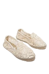 Manebi Women's espadrilles with beige macrame - macrame. macrame. Insole: leather. Country of manufacture: Italy. Care: specialized cleaning - photo 3